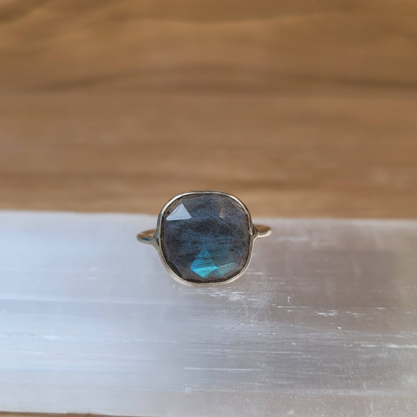 Labradorite Sterling Silver Ring - Size 4.5