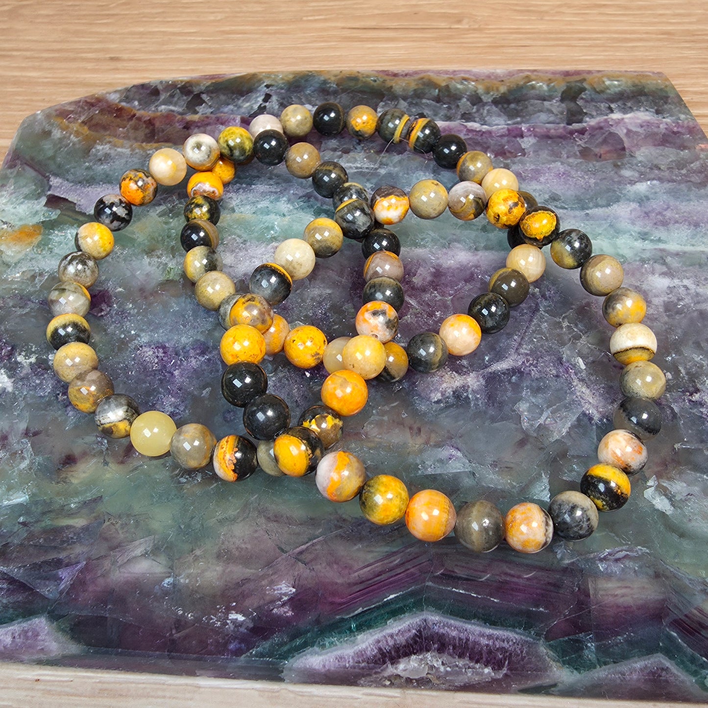 Bumblebee Jasper Bracelet - 6.5mm to 7mm