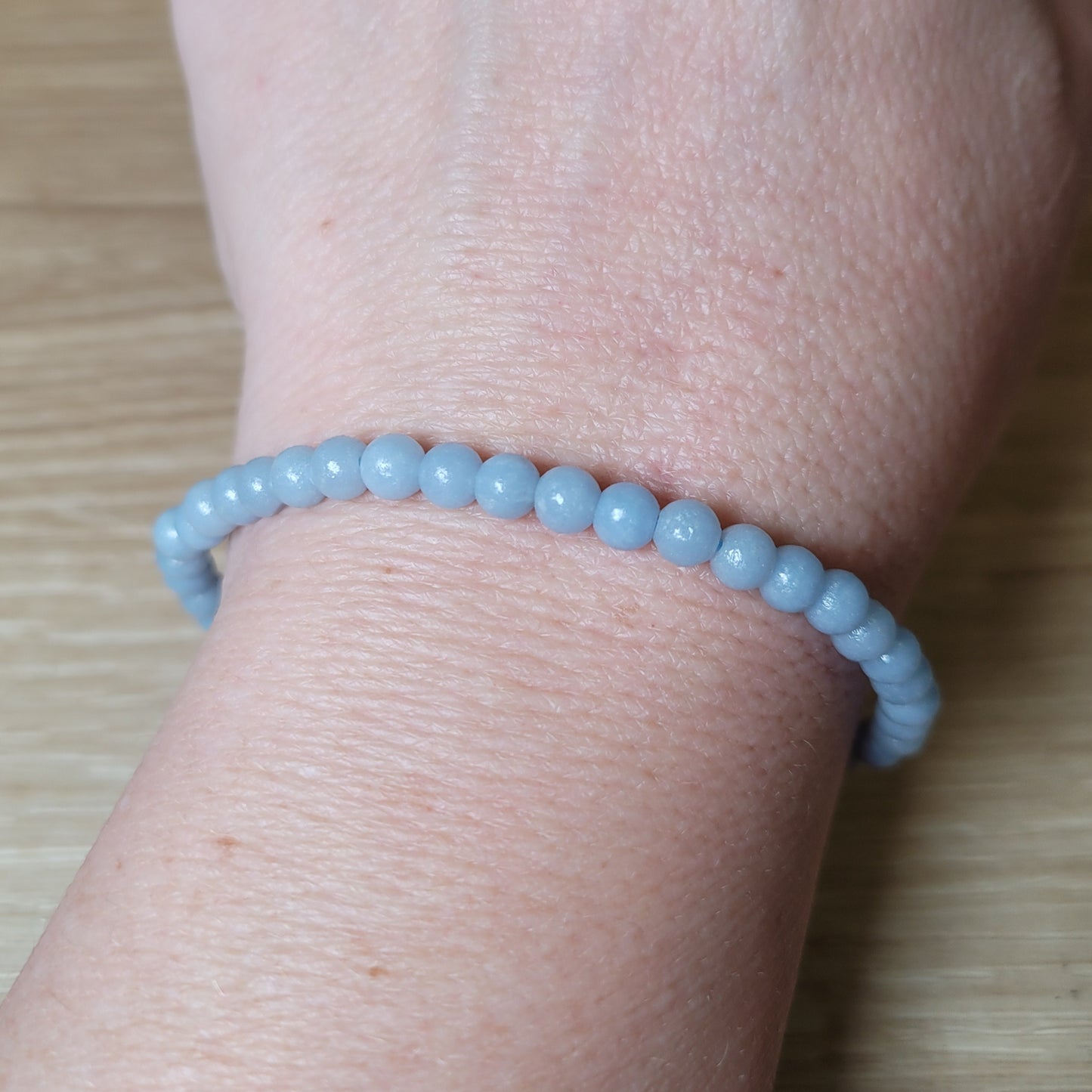 Angelite Bracelet - 4.5mm to 5mm