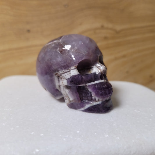 Chevron Amethyst 2"Skull