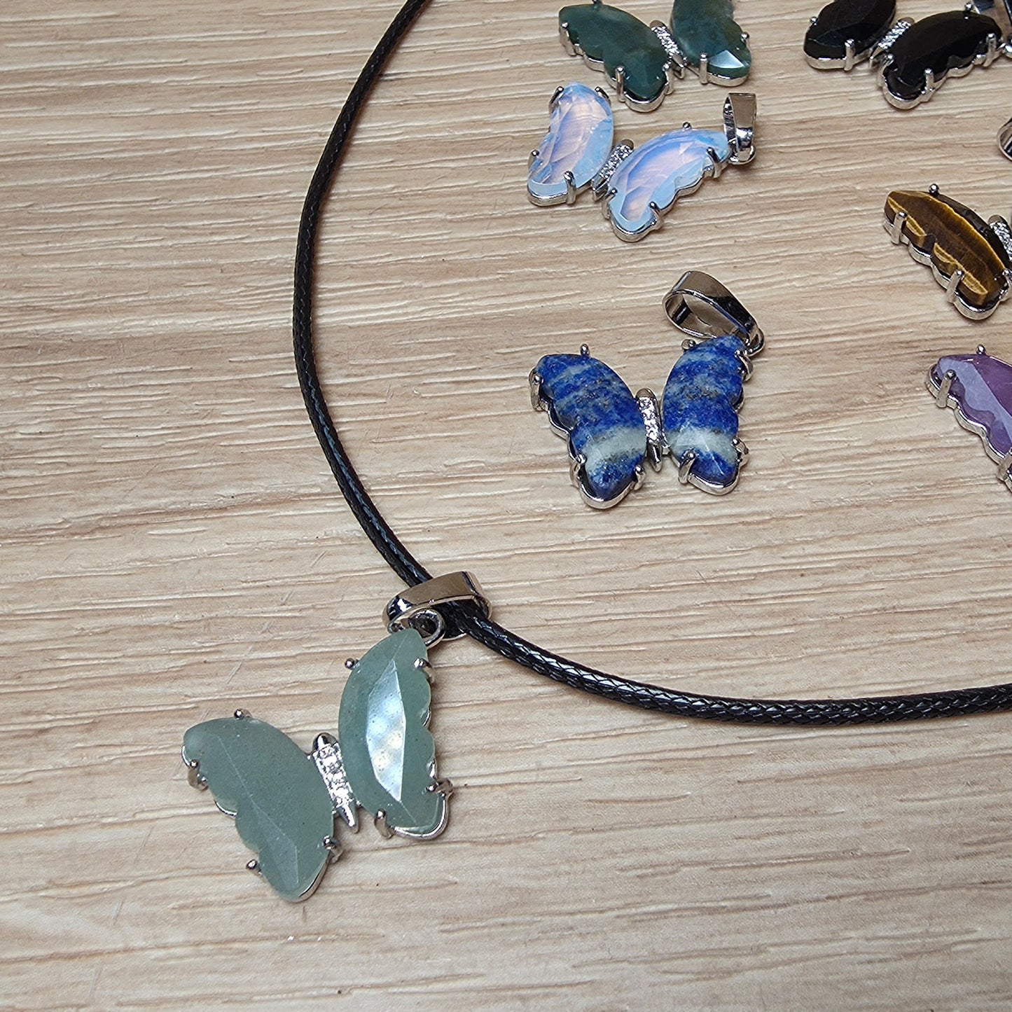 Butterfly Transformation Necklace | Natural Crystal Pendant
