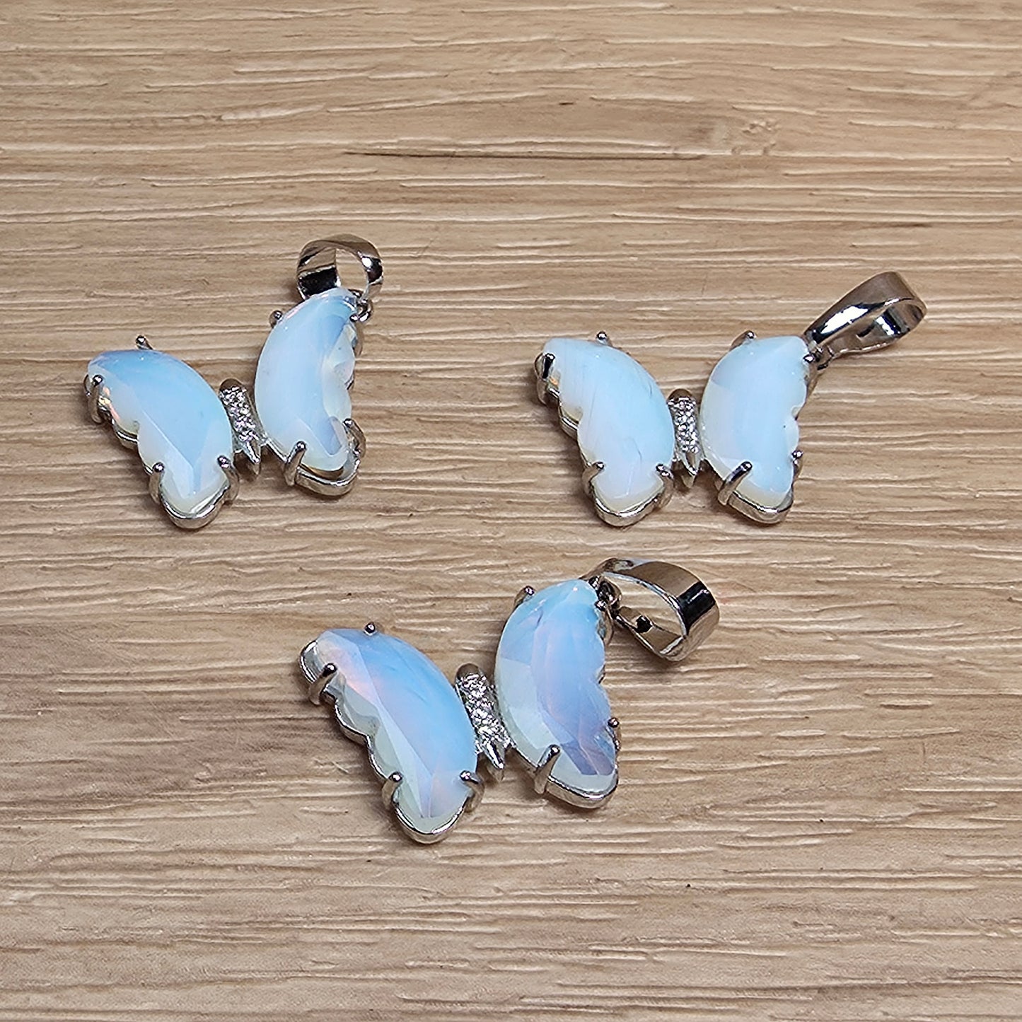 Butterfly Transformation Necklace | Natural Crystal Pendant