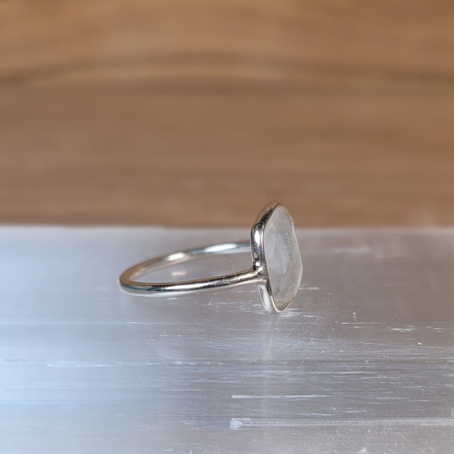 Moonstone Sterling Silver Ring - Size 5