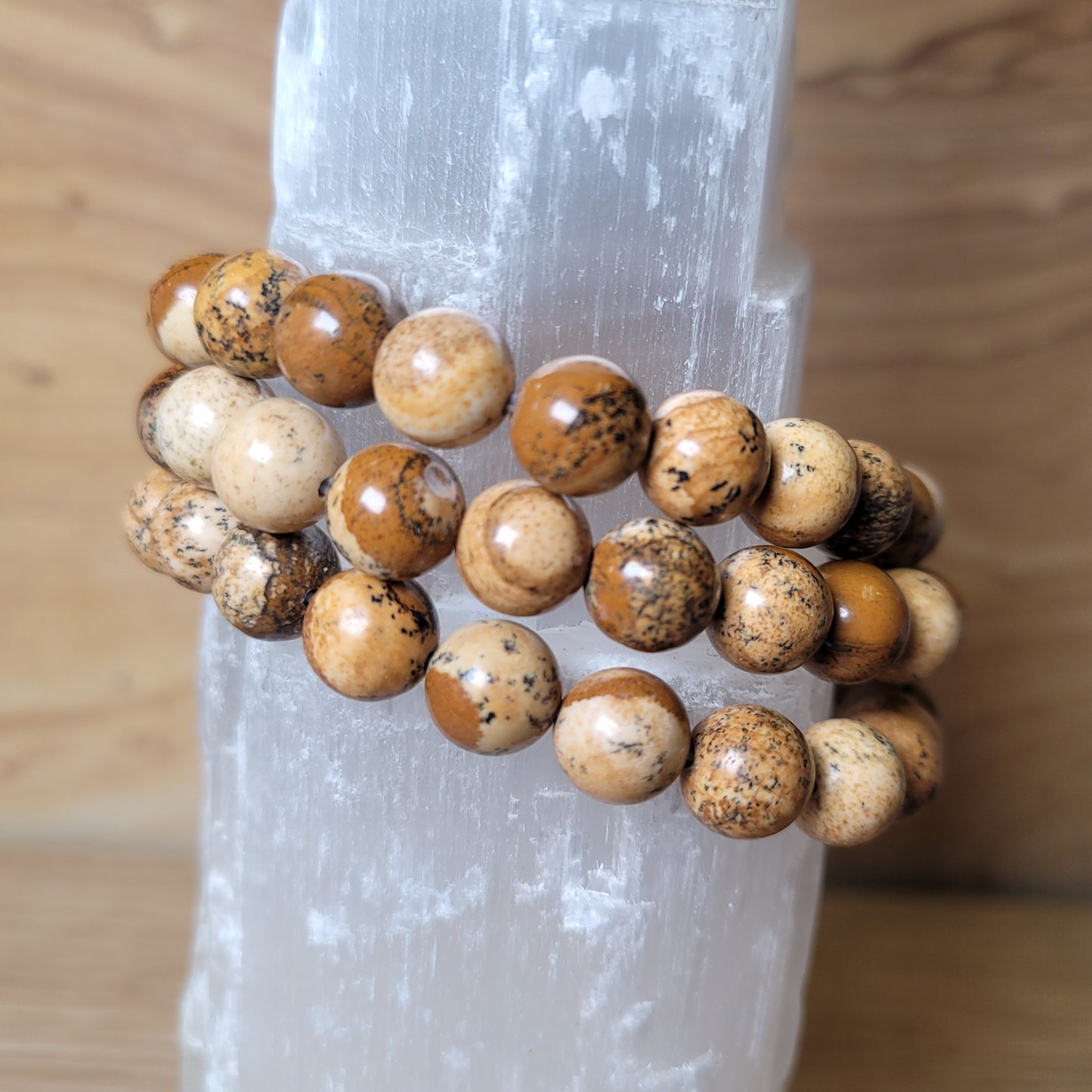 Picture Jasper Bracelet - 8.5mm to 9mm