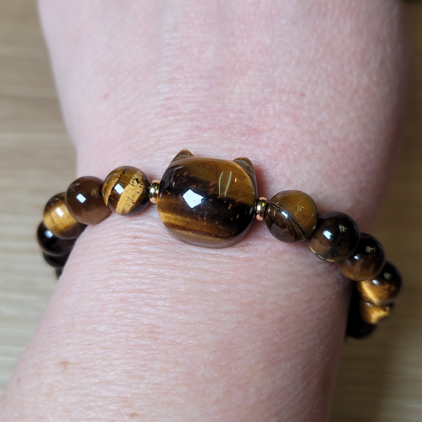 Tiger Eye Cat Bracelet - 8mm to 8.5mm