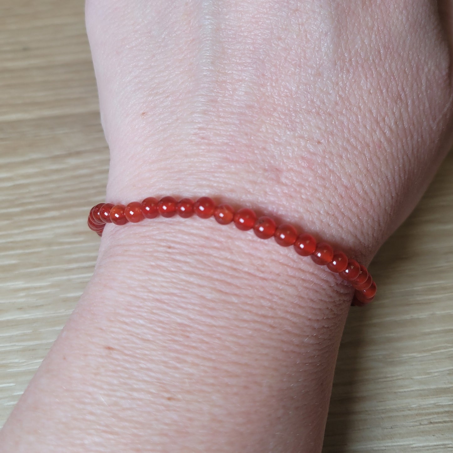 Carnelian Bracelet - 4mm to 5mm
