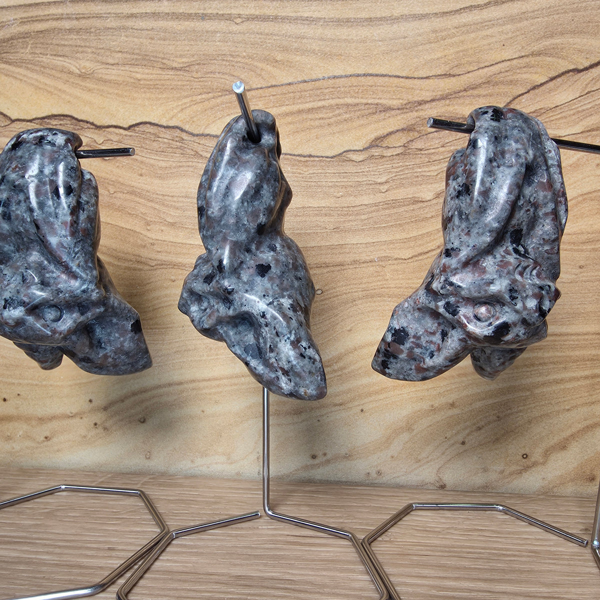 Sodalite Syenite Bat Carving