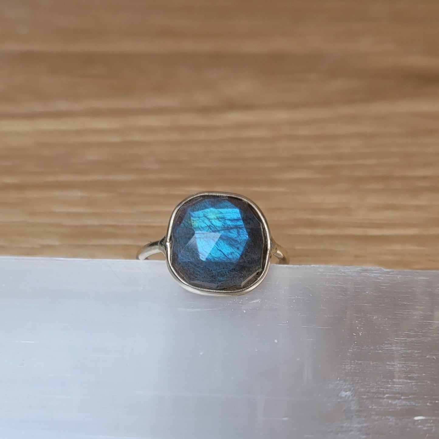 Labradorite Sterling Silver Ring - Size 4.5