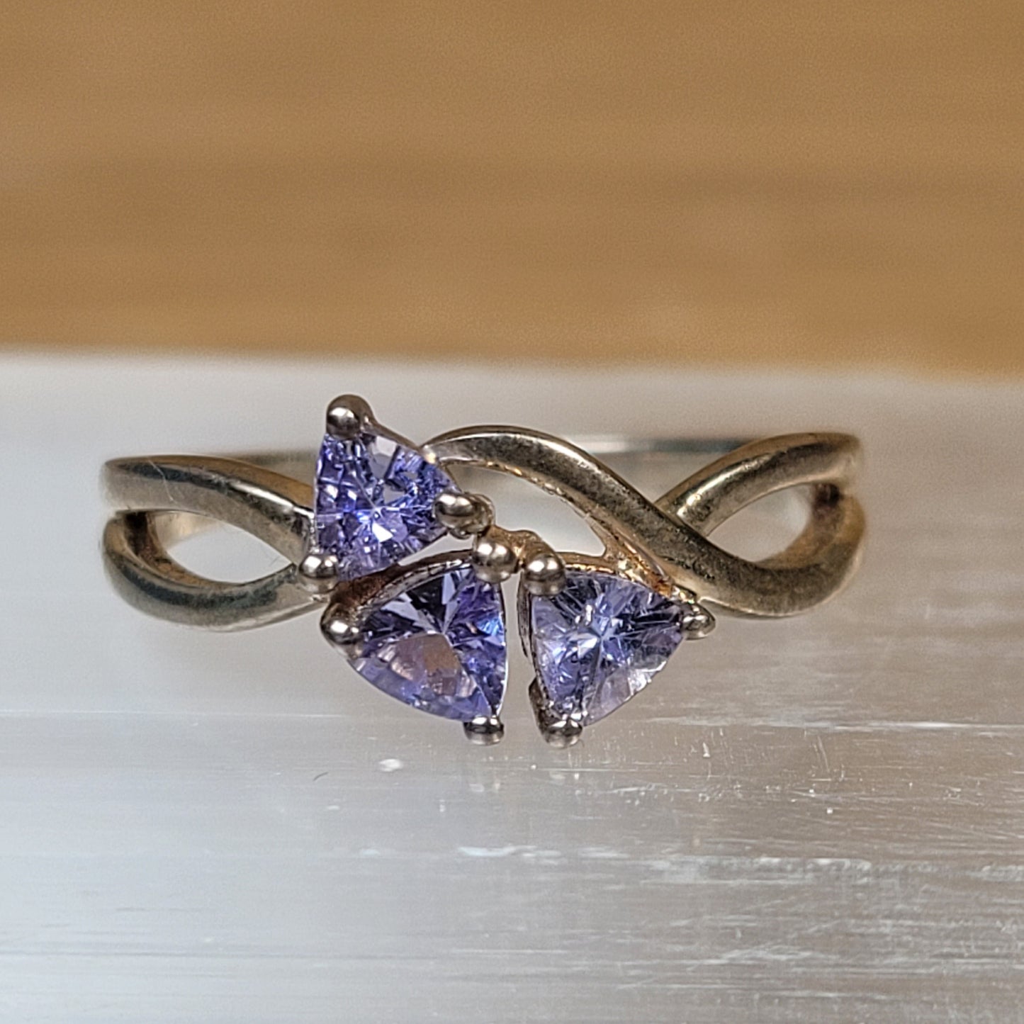Tanzanite Sterling Silver Ring - Size 5