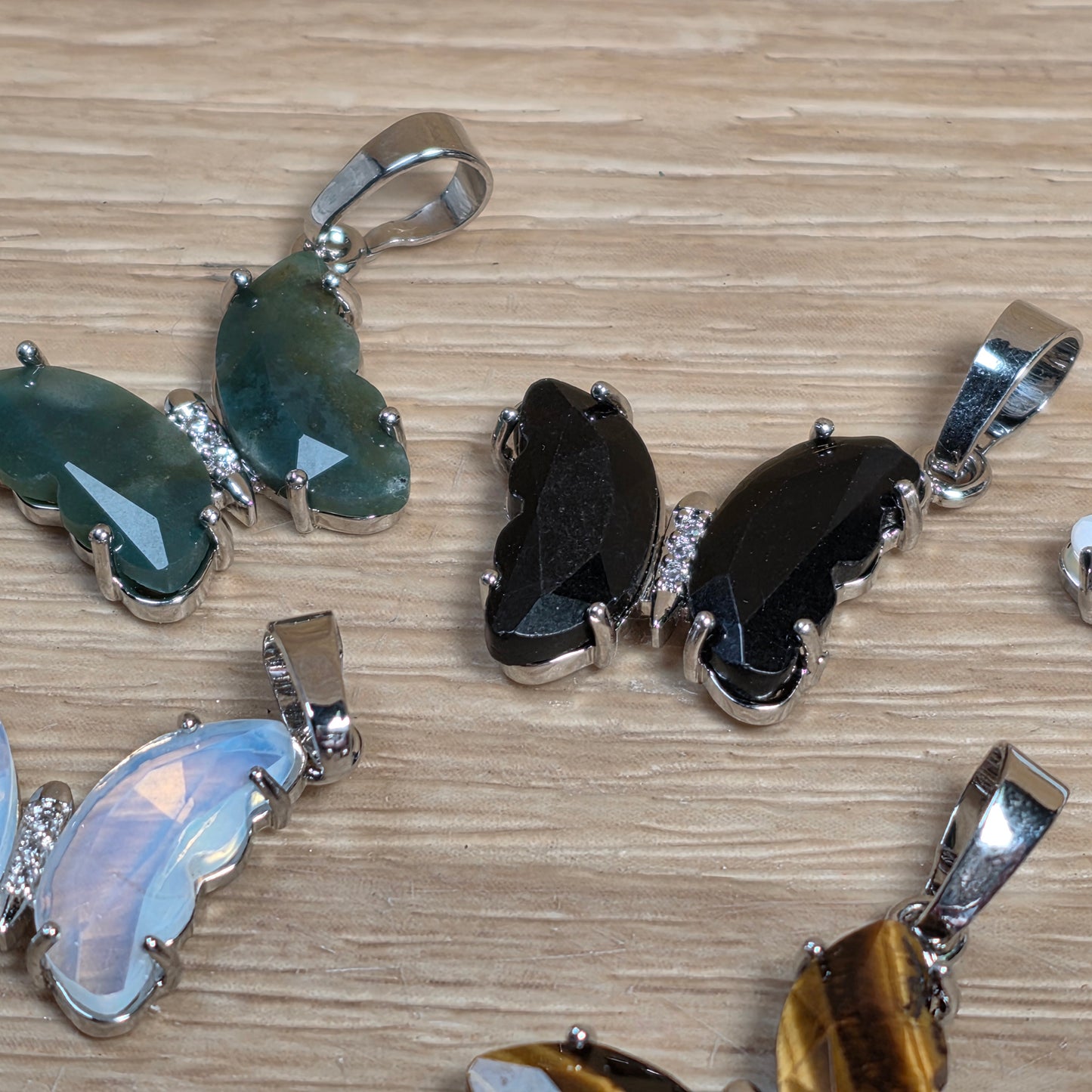 Butterfly Transformation Necklace | Natural Crystal Pendant