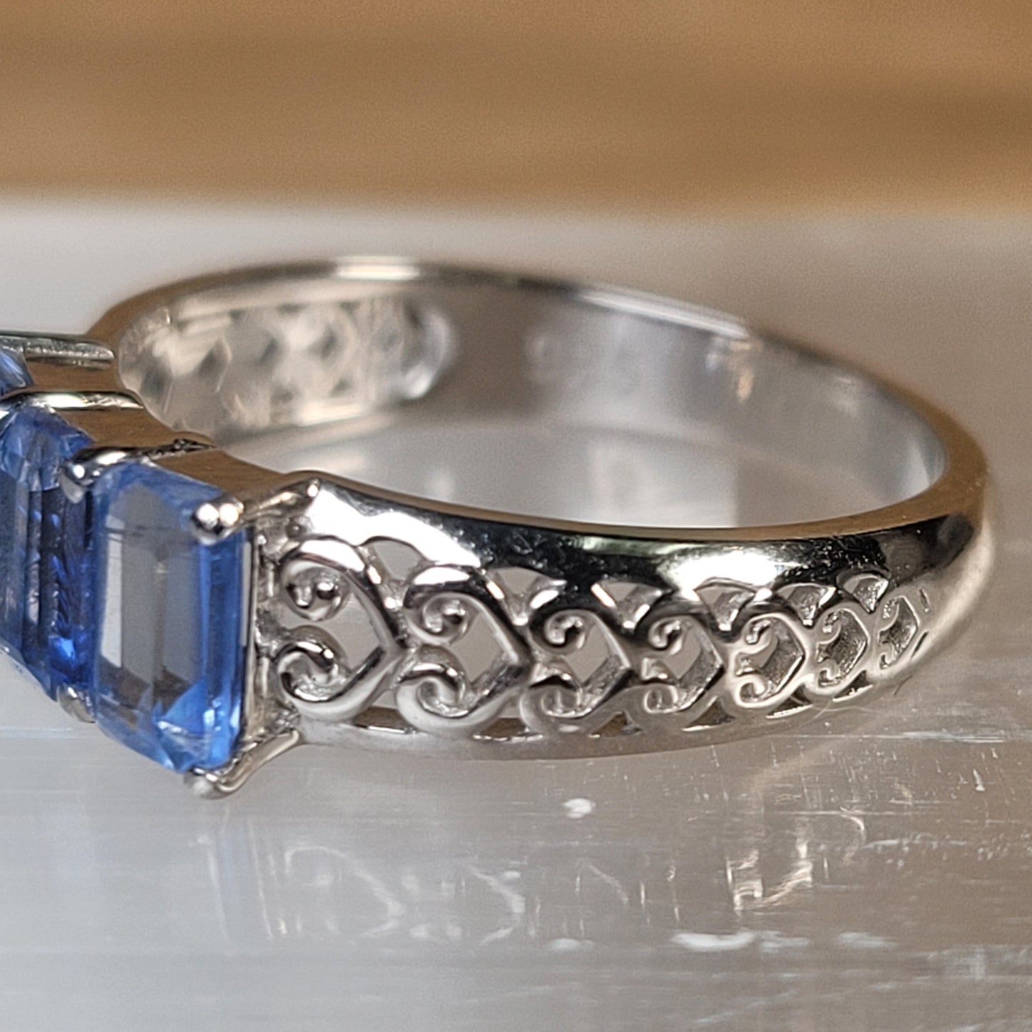 Blue Kyanite Sterling Silver Ring - Size 5