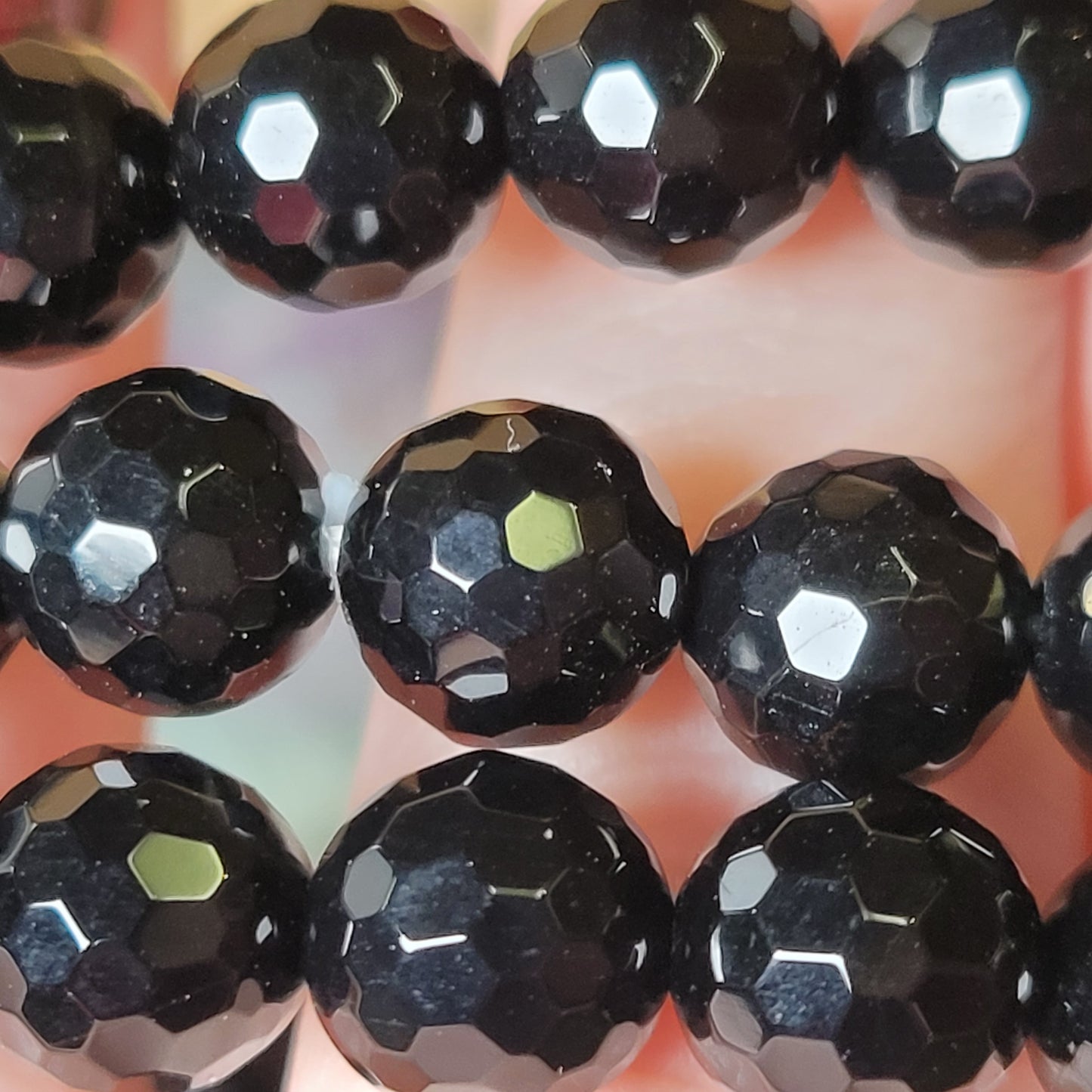 Black Tourmaline (Faceted) Bracelet - 8mm