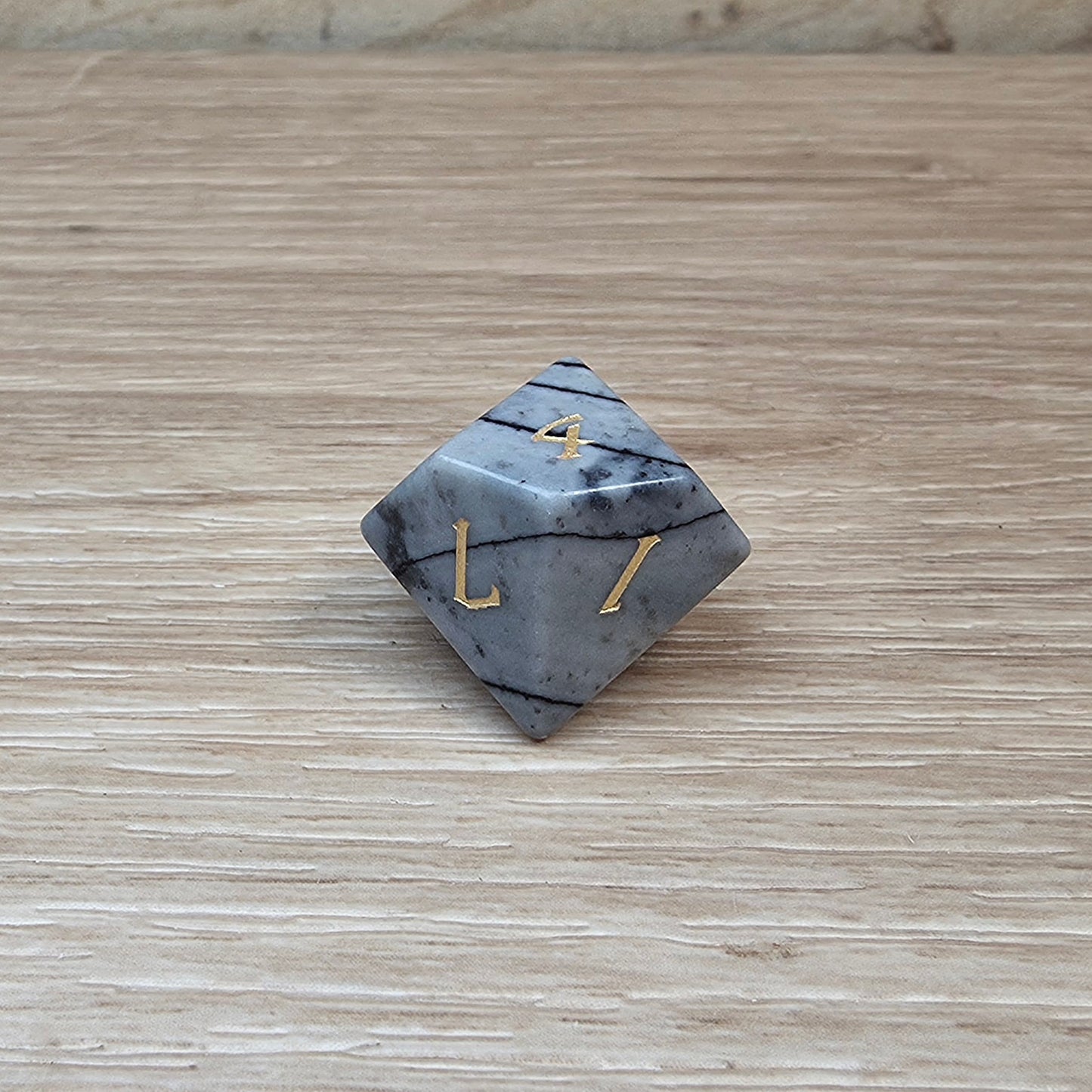 Black Network Jasper Dungeons & Dragons Polyhedral Set