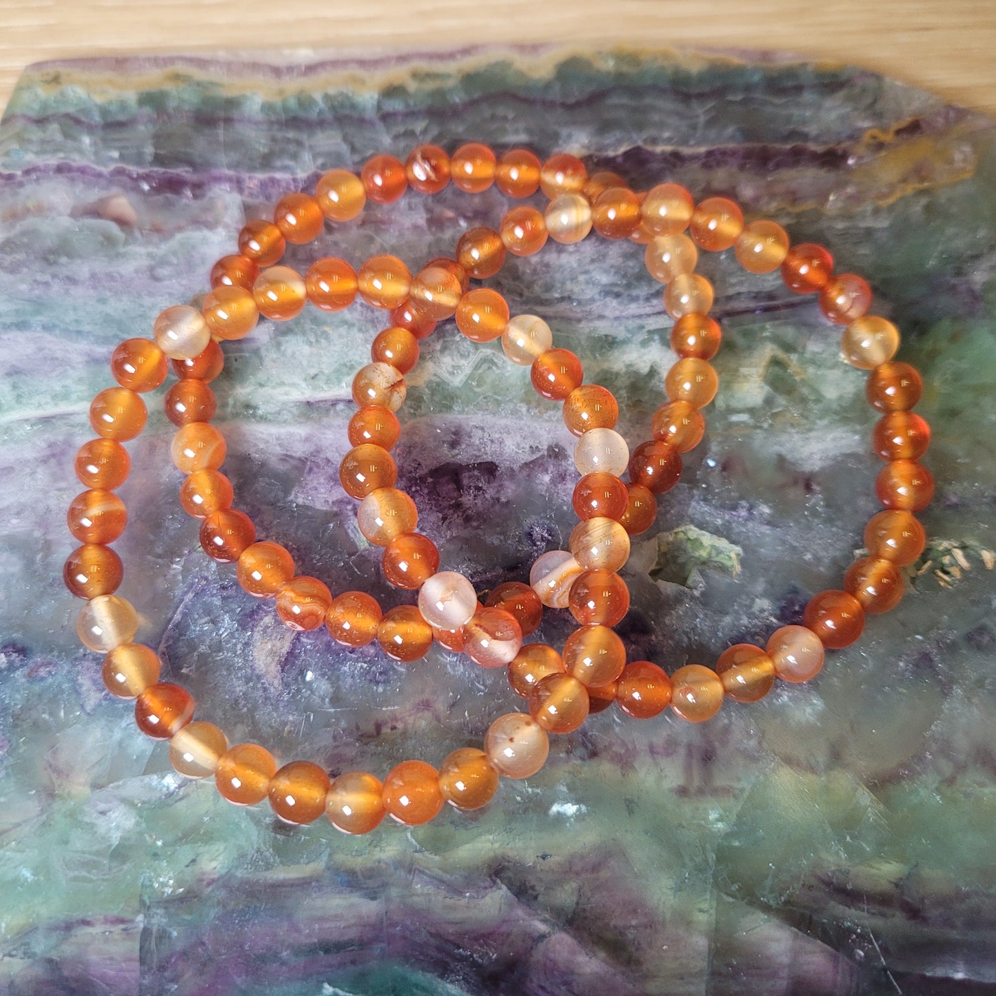 Carnelian Bracelet - 6mm to 6.5mm