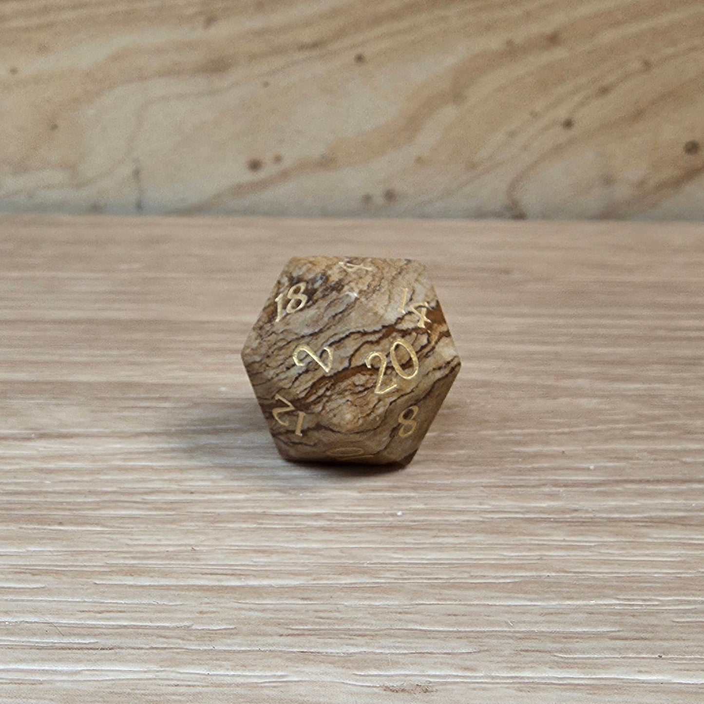 Picture Jasper Dungeons & Dragons Polyhedral D20 Dice