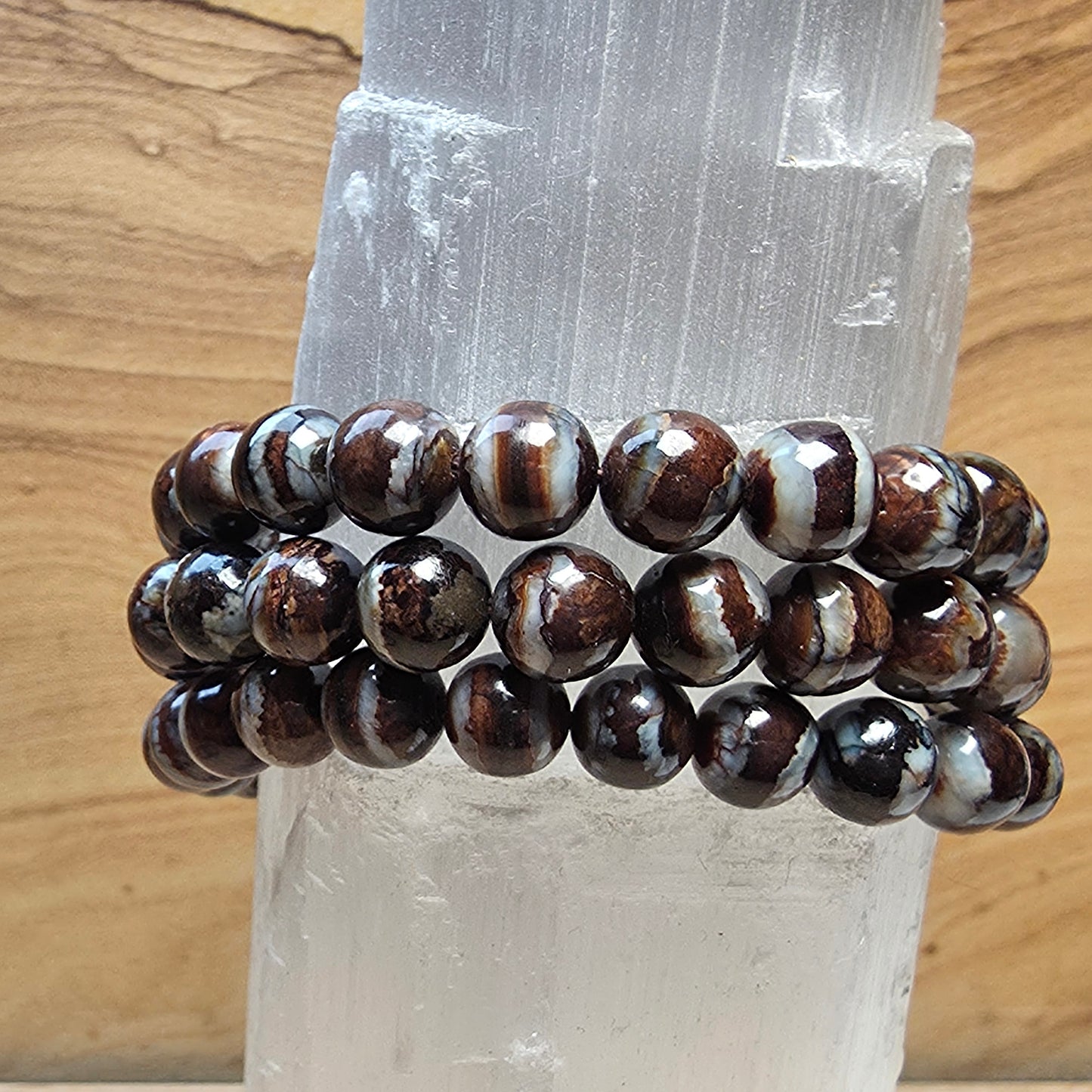 Fossilized Woolly Mammoth Tooth Bracelet – 8mm to 8.5mm