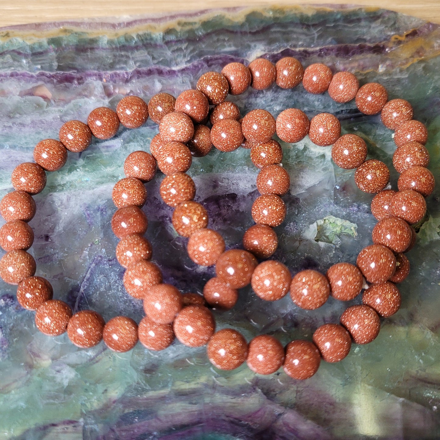 Goldstone Bracelet - 8mm to 8.5mm