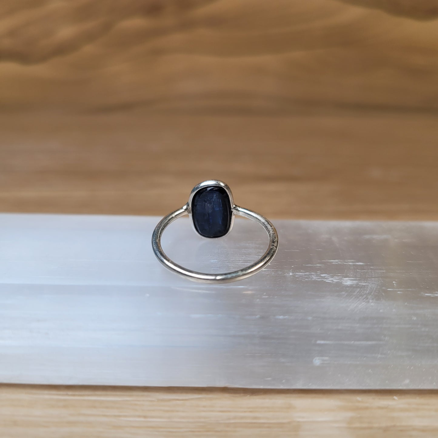 Blue Kyanite Sterling Silver Ring - Size 4.5