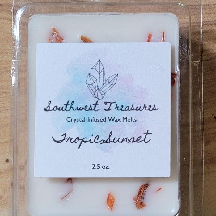 Tropic Sunset Crystal Infused Soy Wax Melt